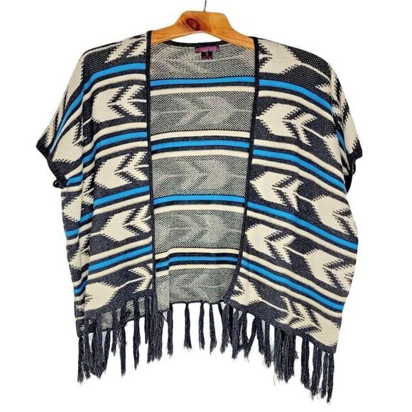 RoCk & Roll Cowgirl Women's Mexican Poncho Size Small Open Front - Picture 1 of 7